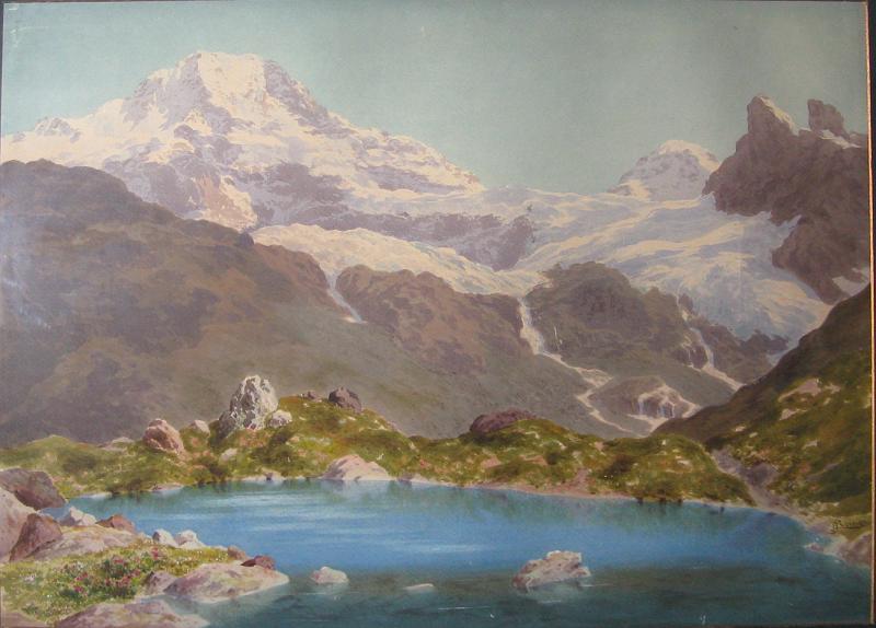 1.11.jpg - Breithorn vom Oberhornsee, mit Tschingelhorn, Chanzel und Lauterbrunnen-Wetterhorn